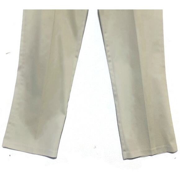 Haggar Khaki Pants Men's Size 32 x 30 Straight Leg Tan Brown Cotton Blend - Picture 6 of 8